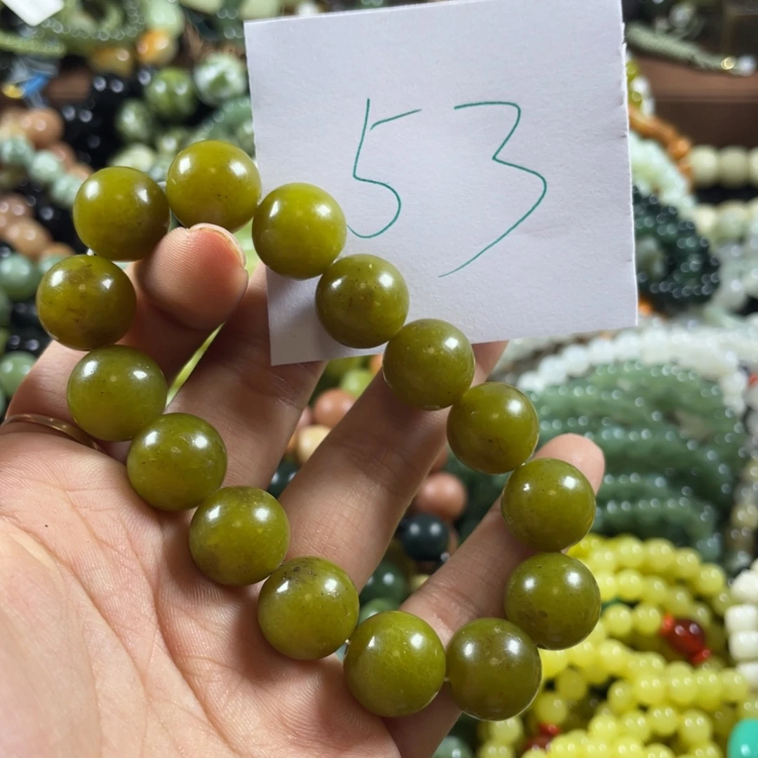 未镶嵌蛇纹石玉手链