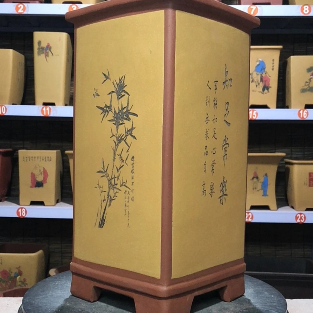 【闪购商品】紫砂花盆咸**语手工制作