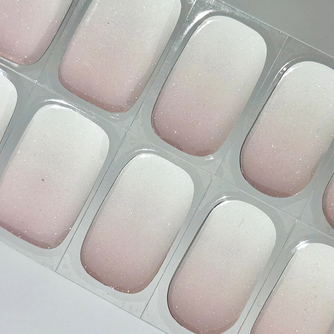 【Loomi伦敦晨雾】 渐变优雅职场UV凝胶甲贴自粘穿戴软甲光疗软甲