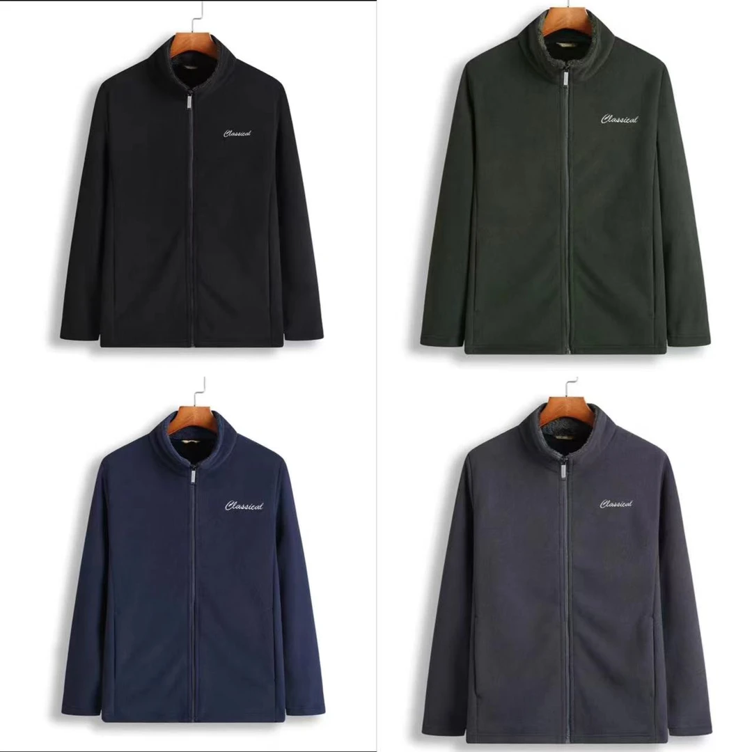 7603-男款（颜色任意6116）温暖摇粒绒防风外套