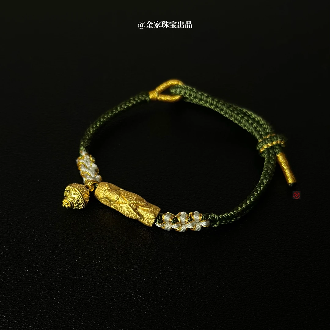 【金家】设计款孤品手绳 黄金足金