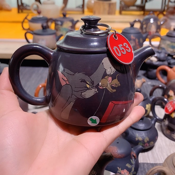 云南建水紫陶彩填壶053