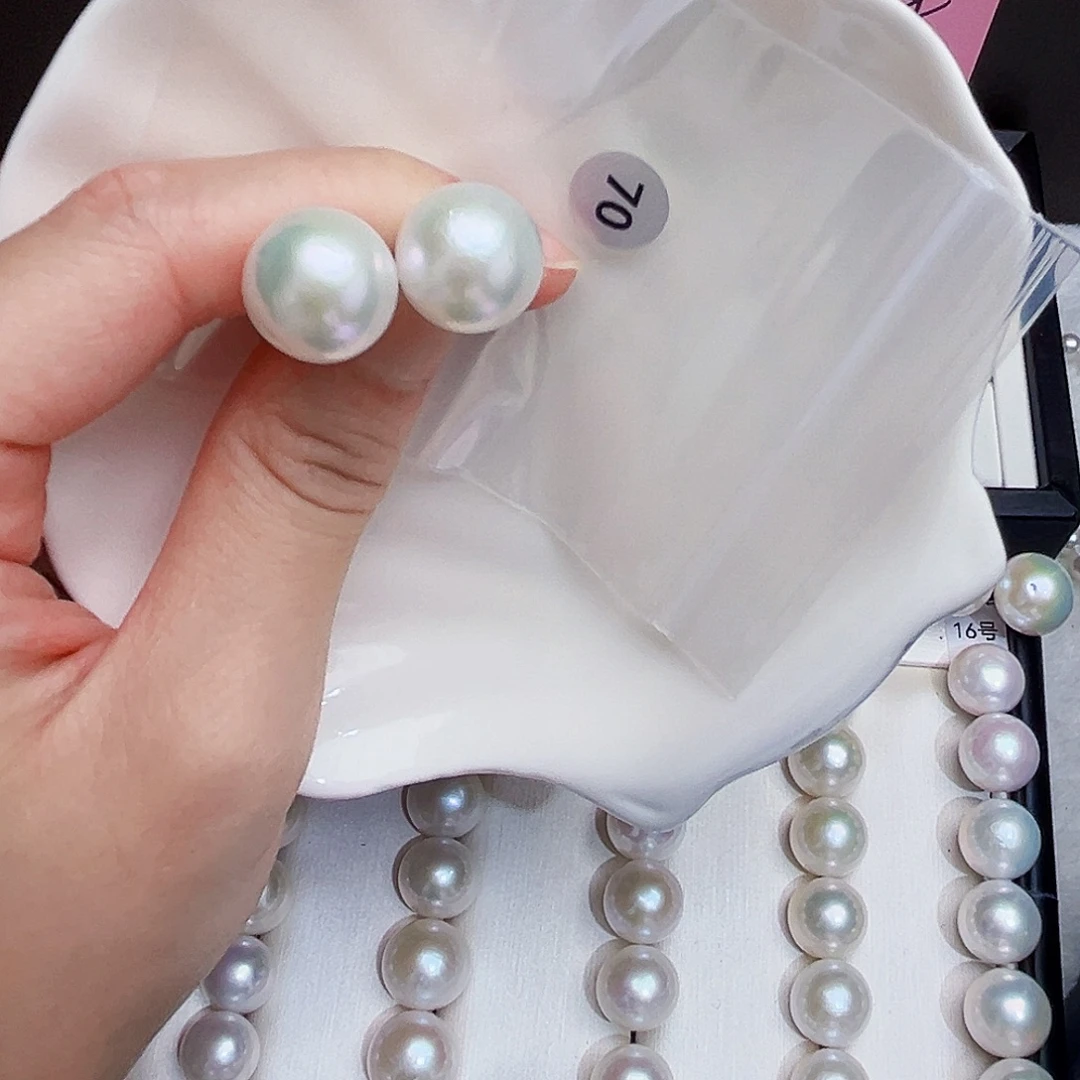 ****️淡水珍珠银S925镶嵌耳饰
