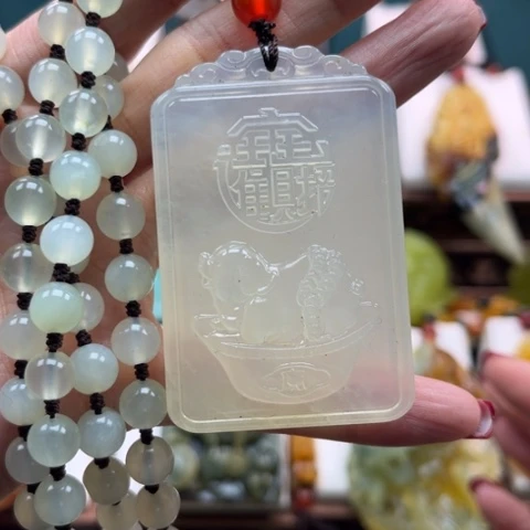 岫玉挂件未镶嵌挂件