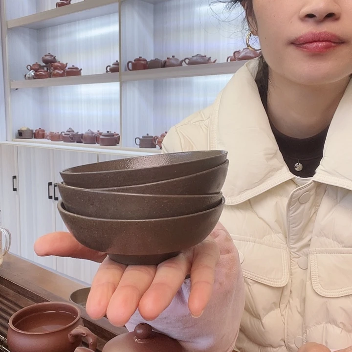 烈***1紫砂茶壶半手柴烧杯子