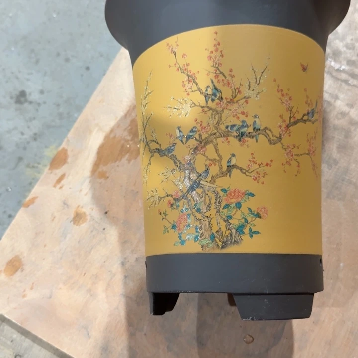 紫砂花盆 高度26口径21