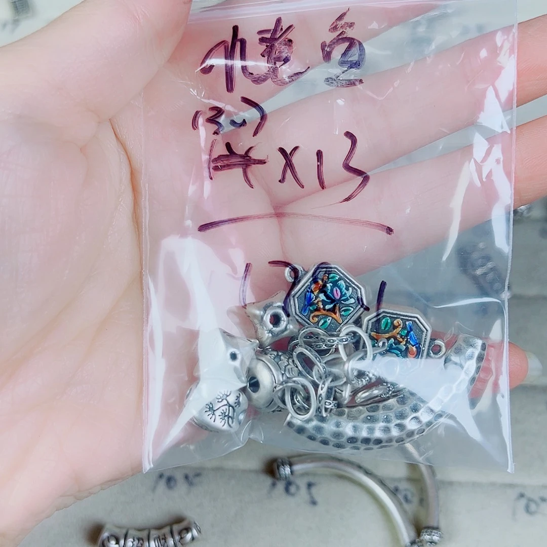 珐琅足银足银配件