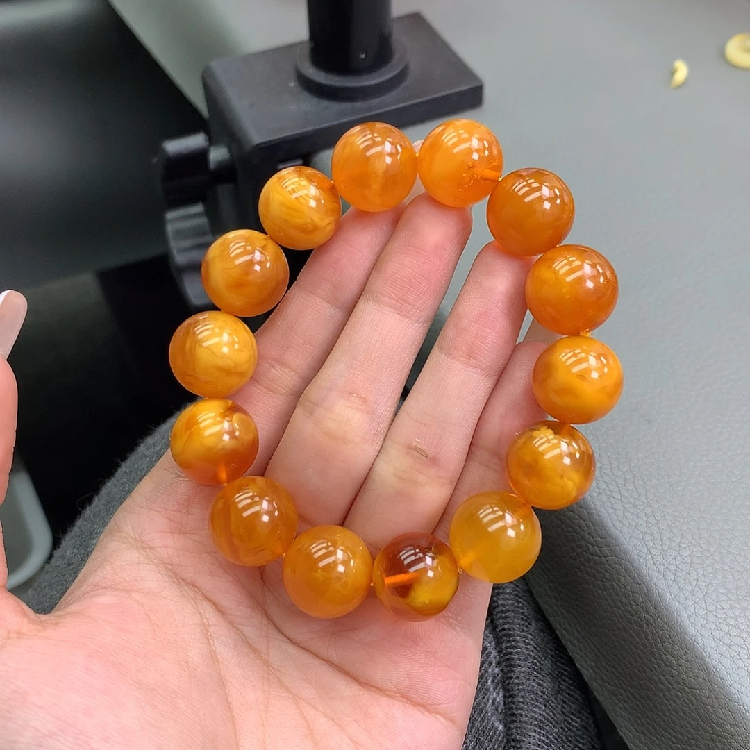 琥珀未镶嵌珠宝奇石15.5