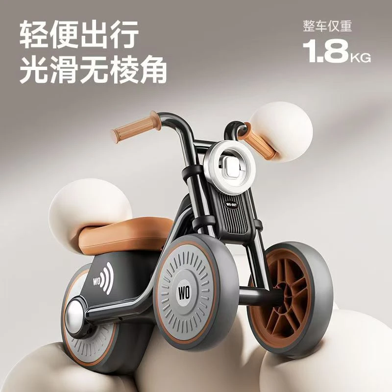 哈雷摩托车儿童静音亲子扭扭车1-3岁手推幼儿外出溜溜车滑板车6