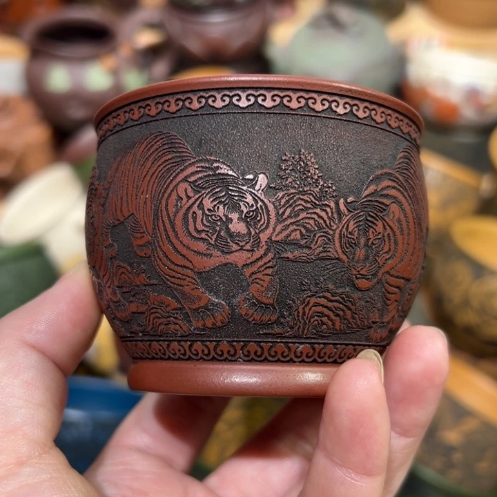 紫砂茶杯宜兴紫砂主人杯