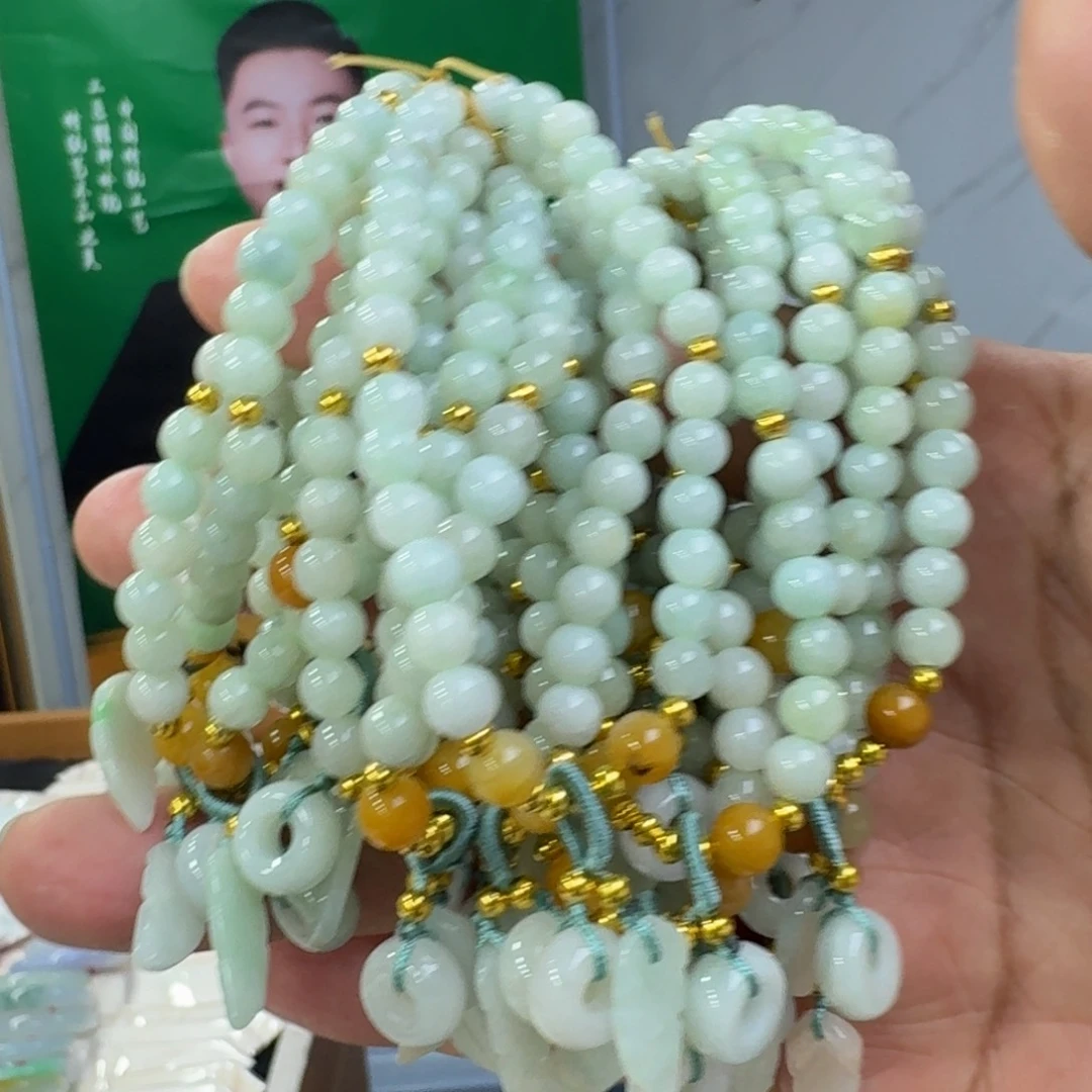 翡翠未镶嵌手链纯天然缅甸翡翠A货多样性发一