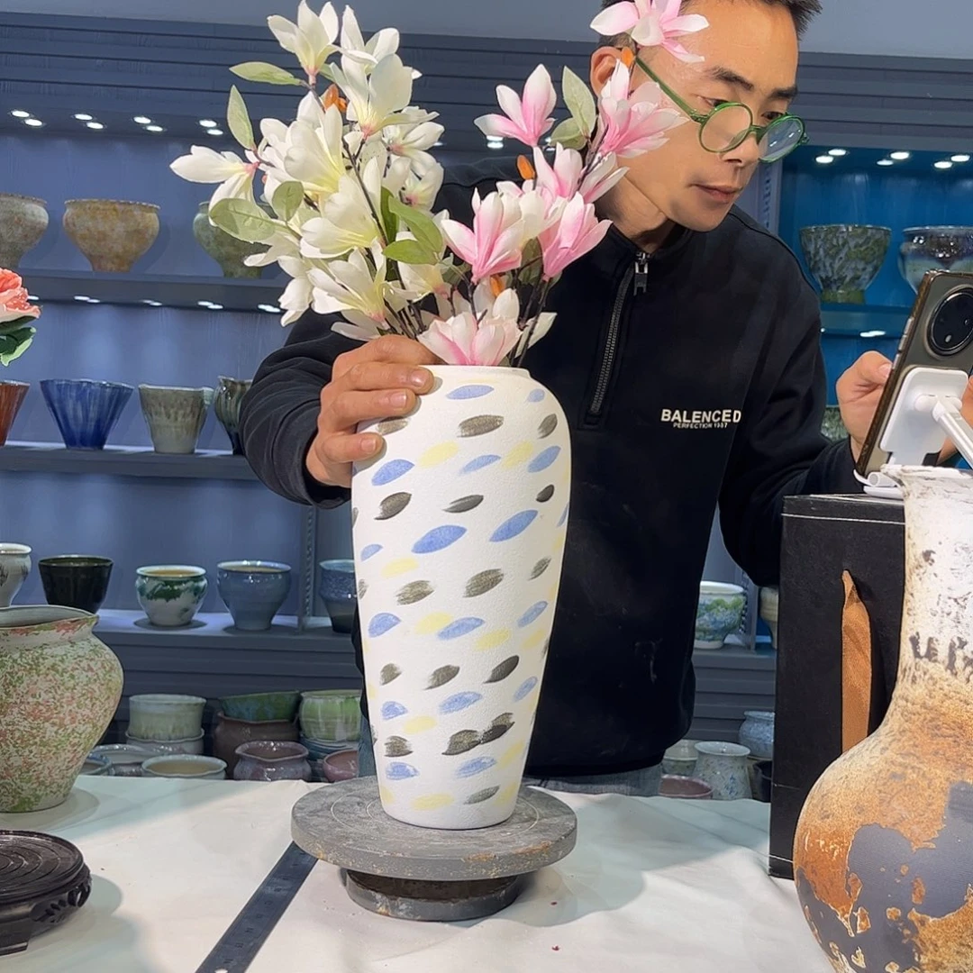 摆件陶景德镇陶瓷花瓶