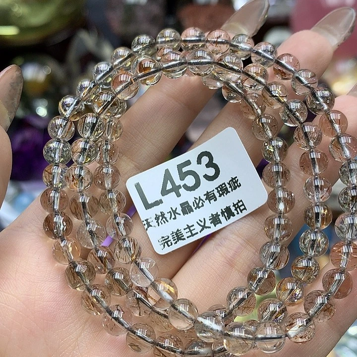 水晶珠宝半成品未镶嵌黑金超6+