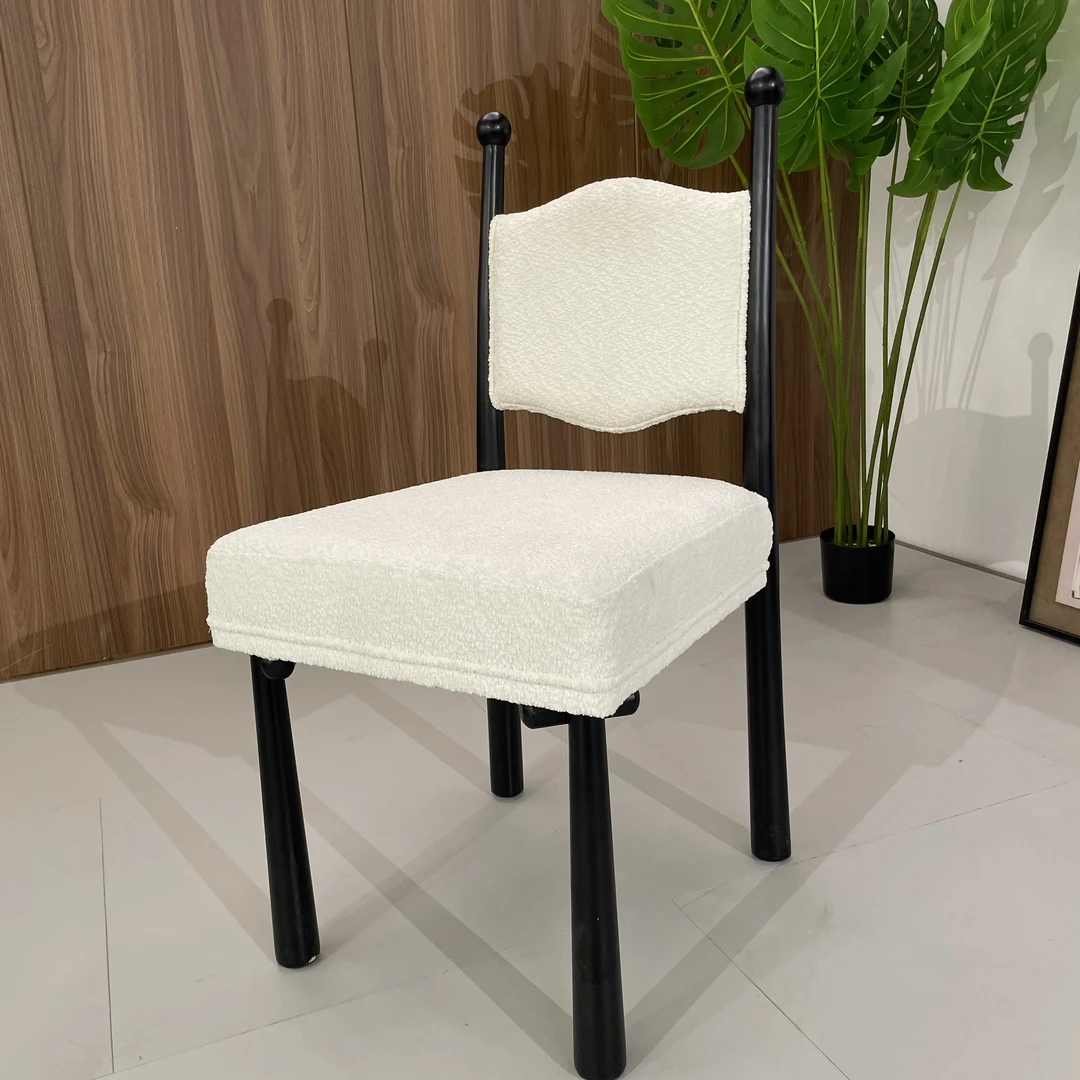 中古风王子椅法式轻奢复古餐椅设计师款梳妆椅餐厅休闲家用靠背椅