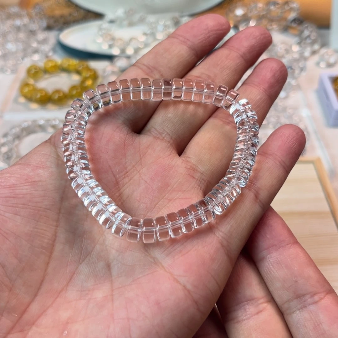 【闪购商品】水晶手链未镶嵌药片珠8