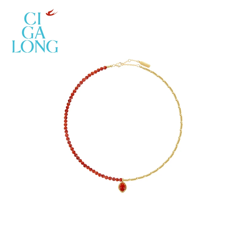 CIGALONG金蛇衔财南红戒指/项链/手链/耳钉/吊坠【专场推荐】