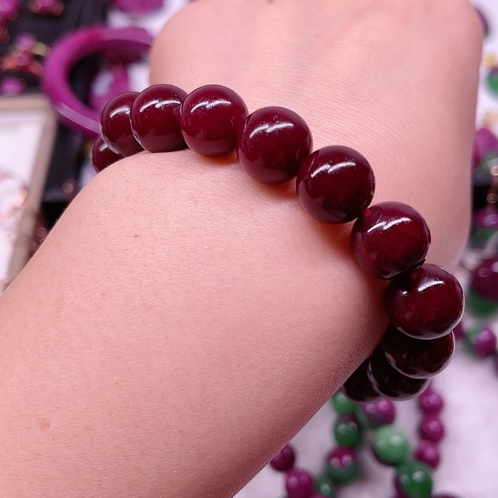 红宝石手串卡12未镶嵌