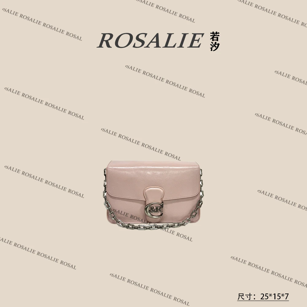 【若汐Rosalie】SD-5311-春日半桃小香风条纹设计师斜跨轻奢女包