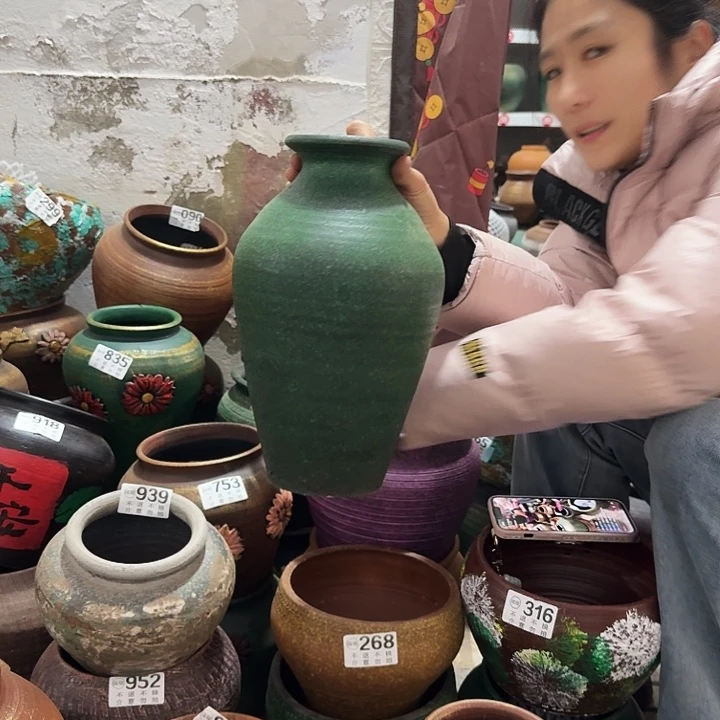 绿色美人瓶100高度30外口10