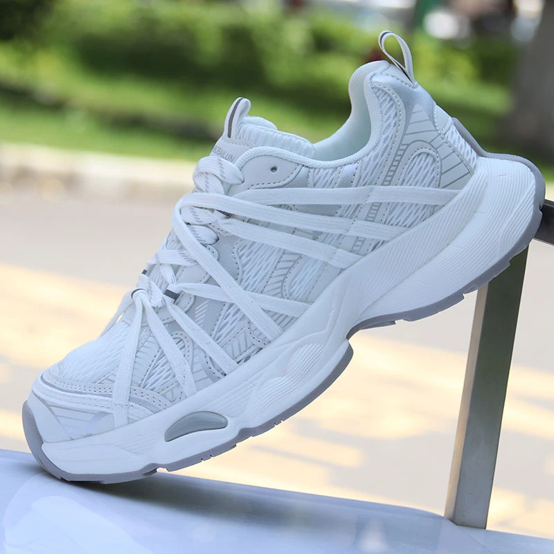 男鞋夏季新款厚底增高休闲老爹鞋轻便网面镂空透气运动鞋潮鞋