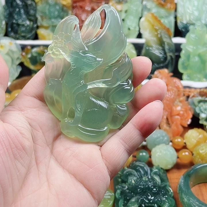 蛇纹石玉未镶嵌挂件