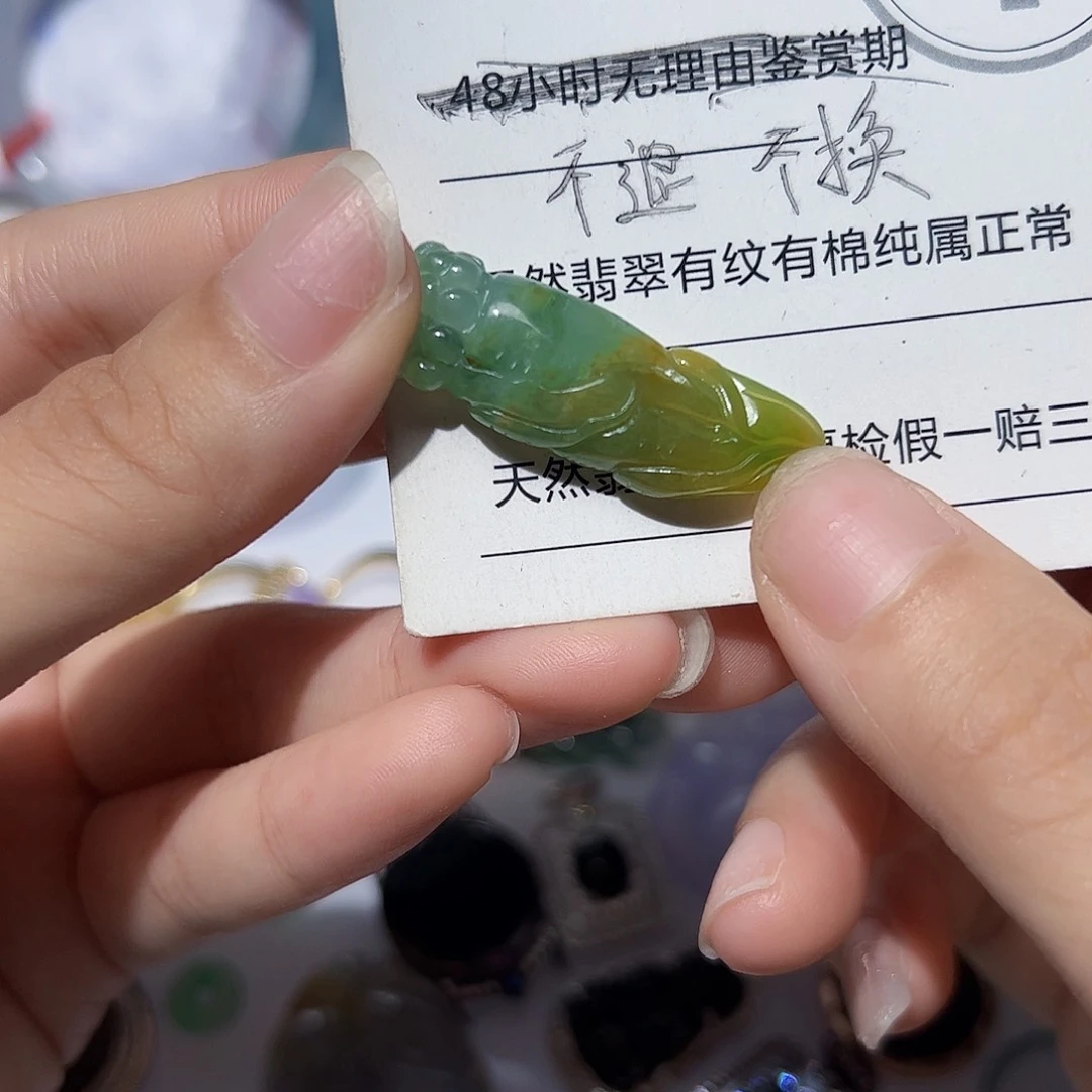 翡翠未镶嵌颈饰天然A货翡翠