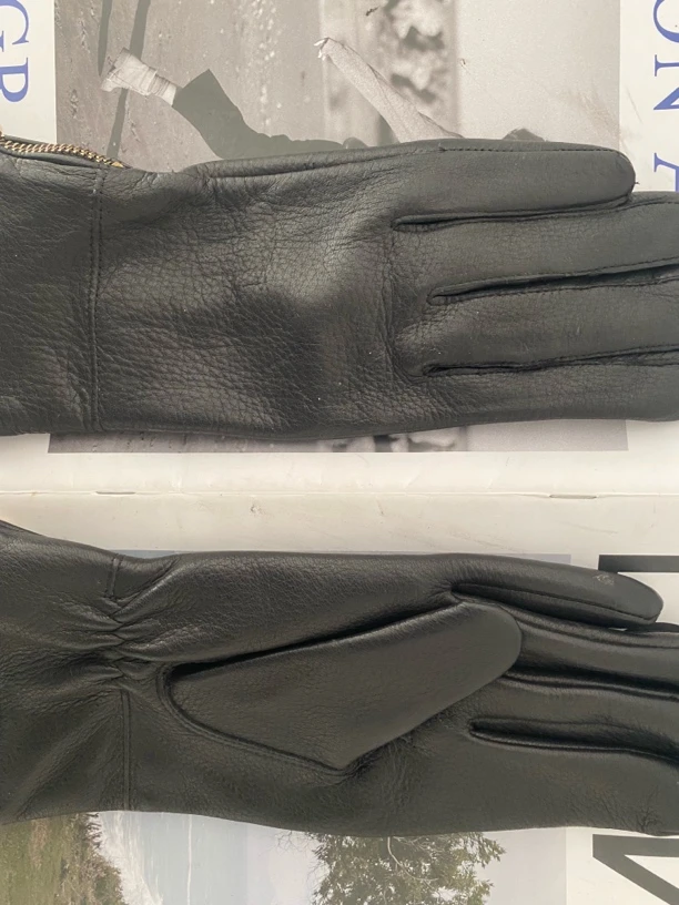 优质鹿皮秋冬女款柔软舒适保暖抗风防寒骑行休息时尚百搭真皮手套