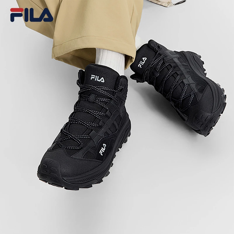 Fila/斐乐【加绒满天星2代】秋冬中帮户外情侣款老爹鞋F12M542112F