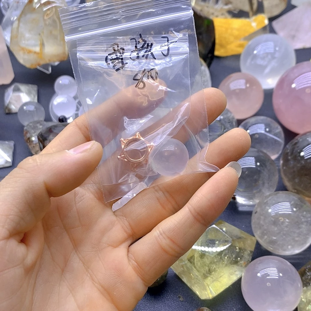 水晶粉水晶球未镶嵌
