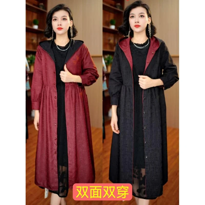 0087-15新款舒适时尚双面穿风衣