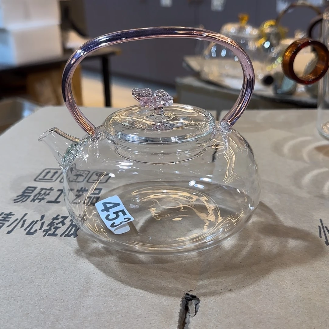 875号高硼硅蝴蝶提梁壶