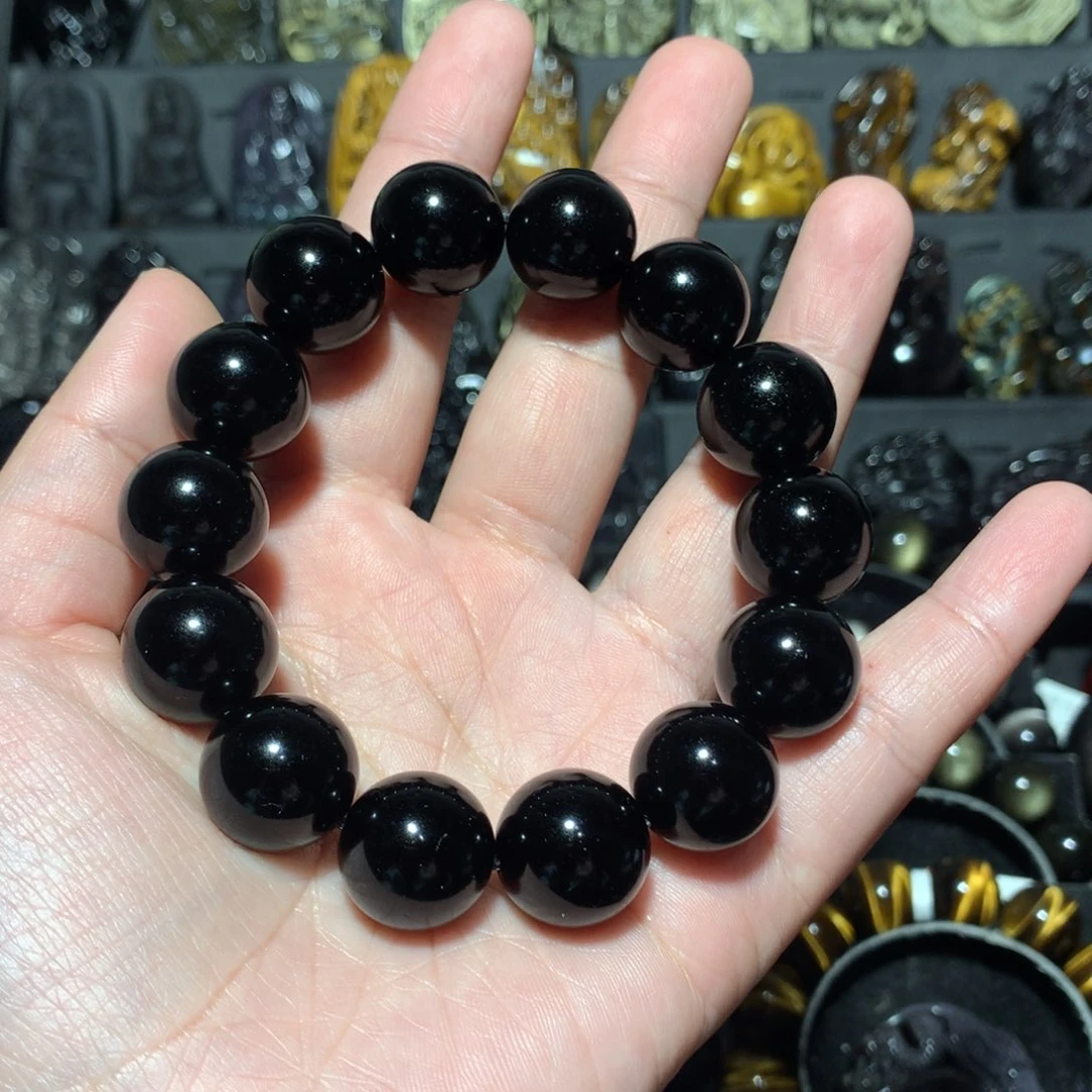 未镶嵌黑曜岩手串倪*洋