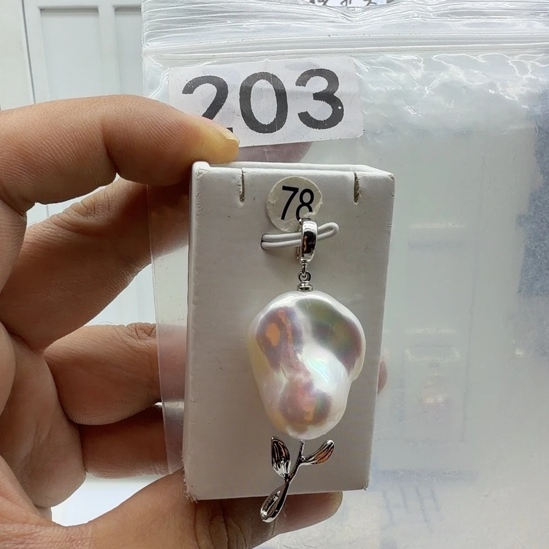 颈饰合金淡水珍珠