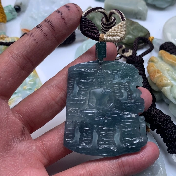许***轩颈饰未镶嵌翡翠保真天然a货翡翠