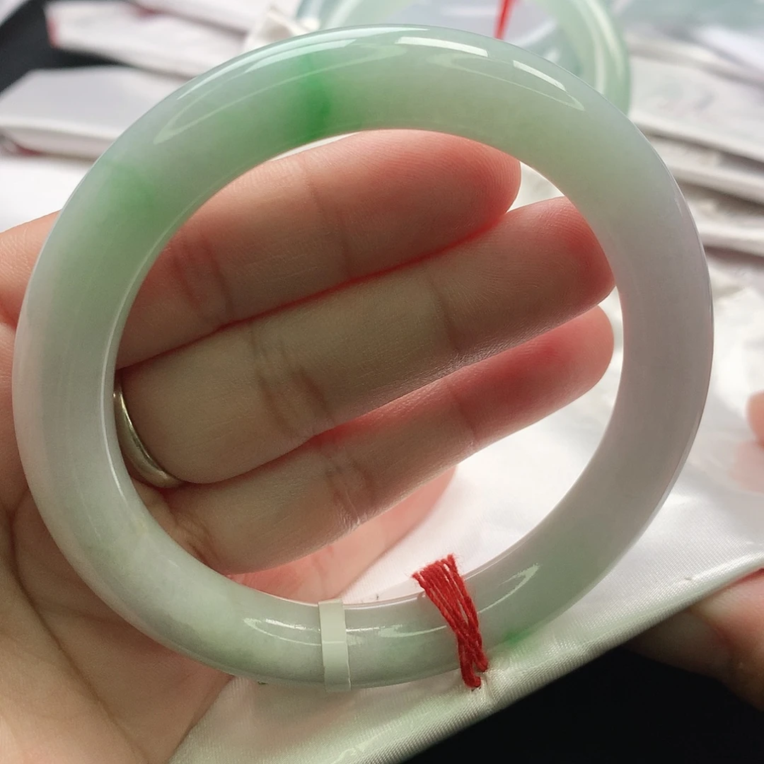 翡翠未镶嵌手镯缅甸58.59