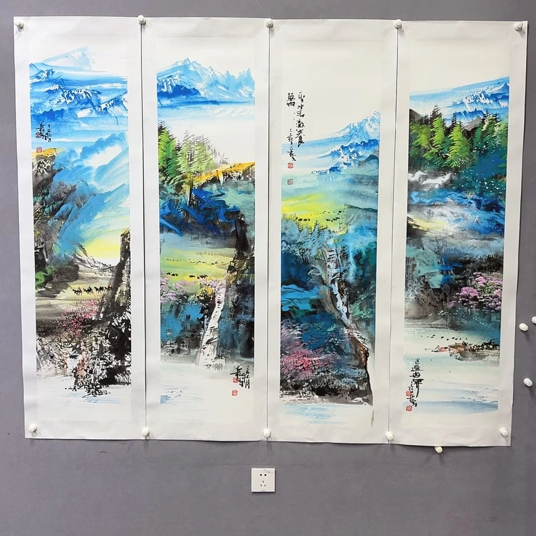 国画亲笔手绘放心去藏