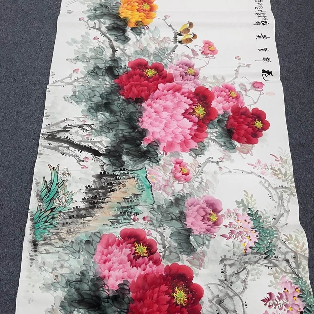 国画国画老师手绘作品