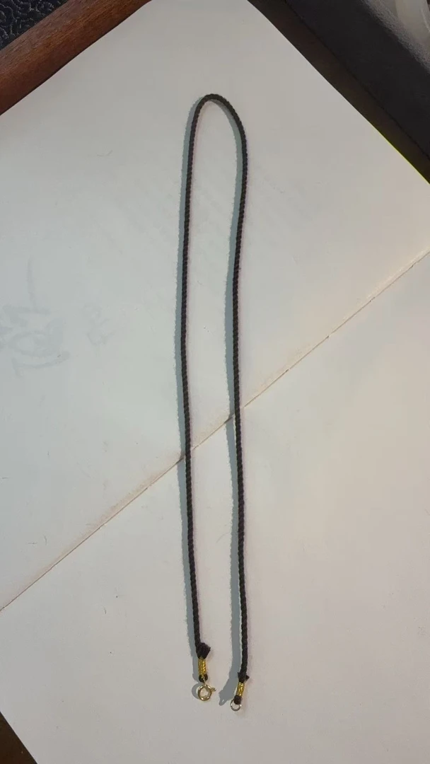 Y【编绳双扣头】富富珠宝 18k金百搭绳（天然珠宝多样性发）