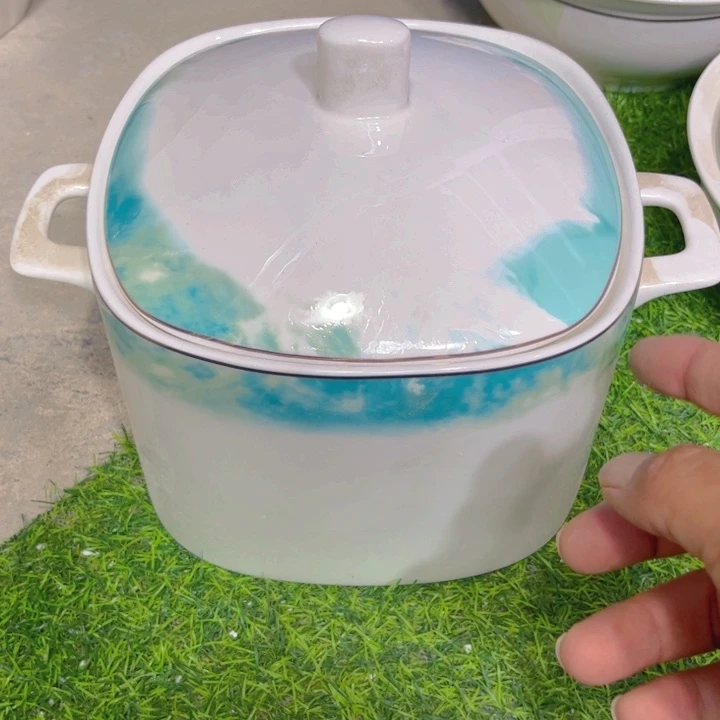 瓷片方汤锅一个微瑕