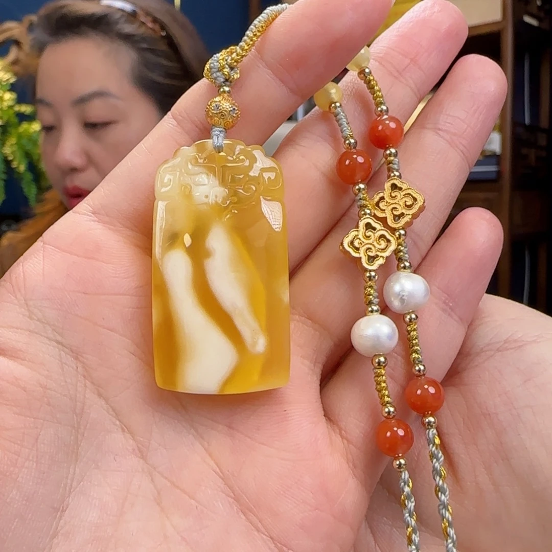 蹦***宝蜜蜡颈饰未镶嵌1111111111