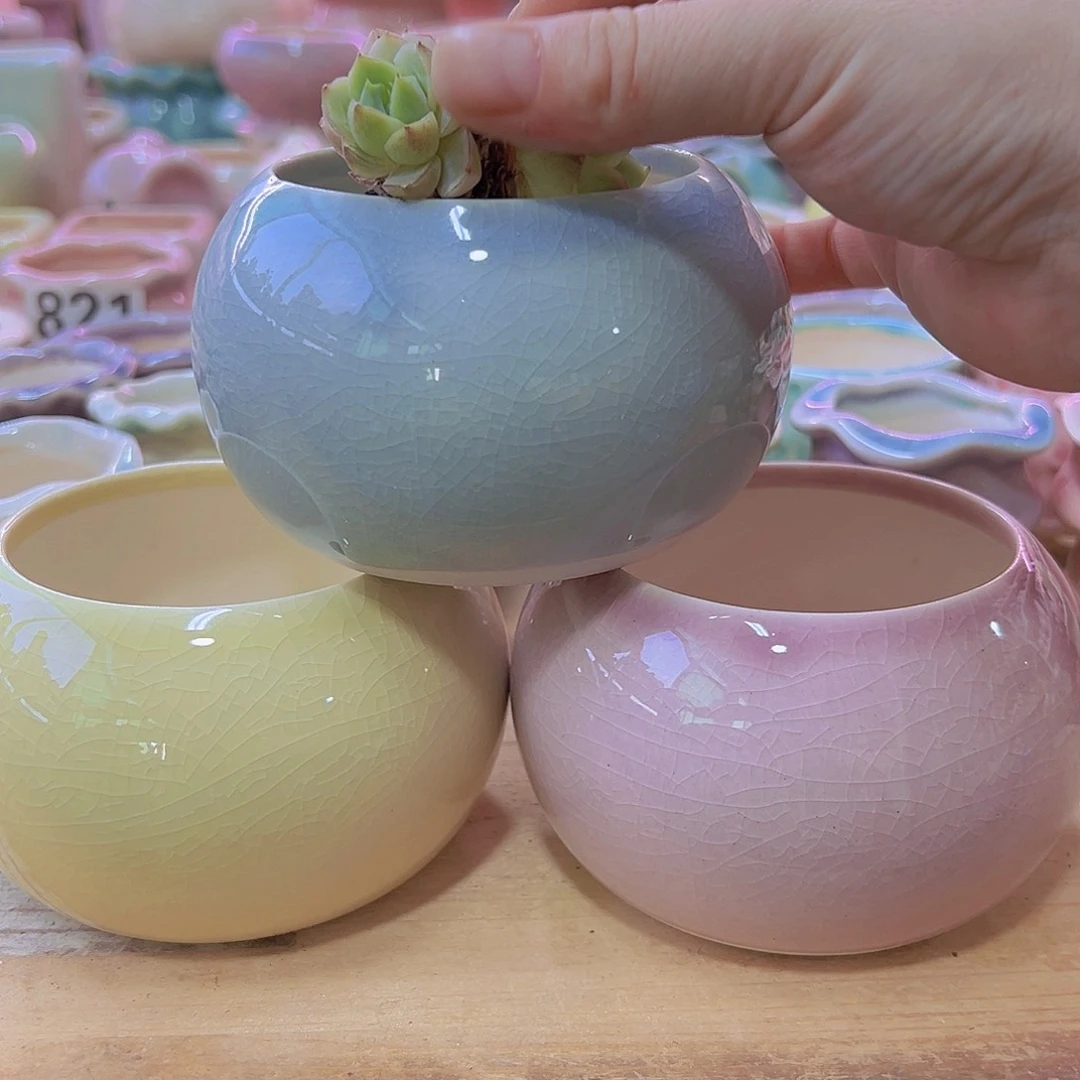 陶瓷花盆当场满12包邮