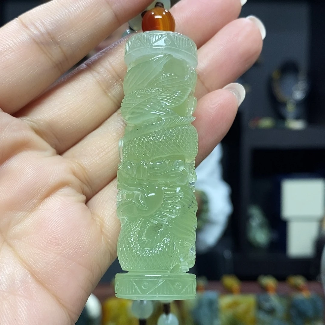 未镶嵌岫玉挂件吊坠项链