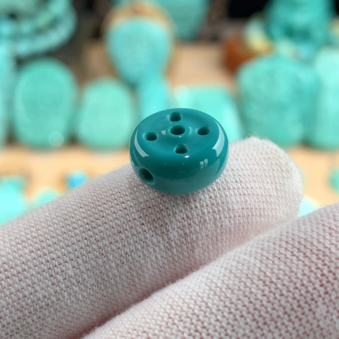 绿松石未镶嵌五眼六通卡12