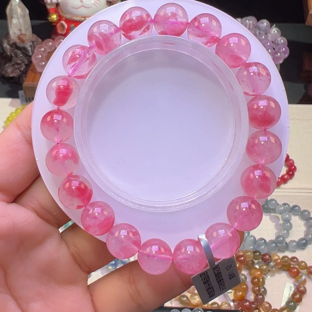石英质玉手串未镶嵌天花板蔷薇樱花雨10.2nm