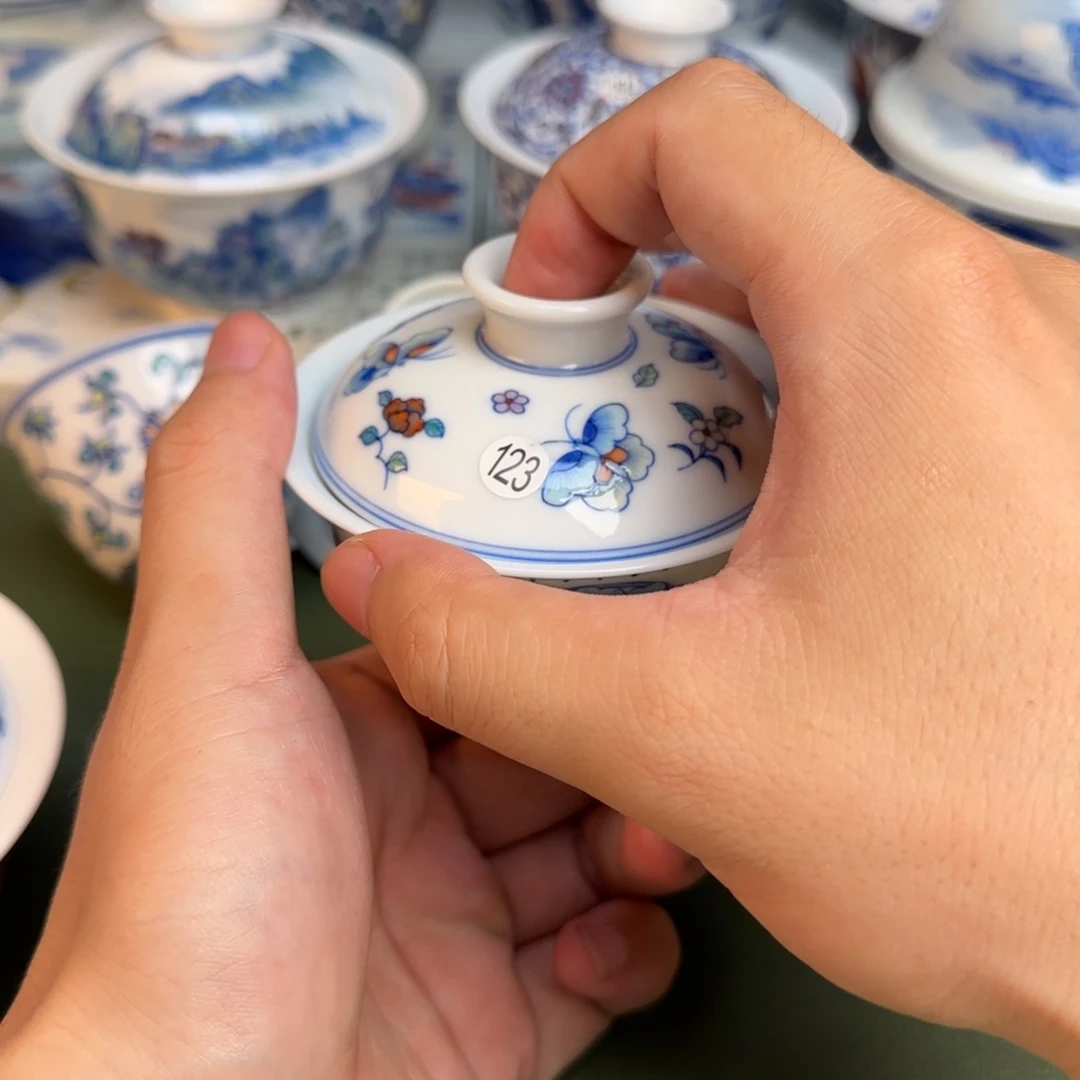 彦祖纯手工手绘茶具123