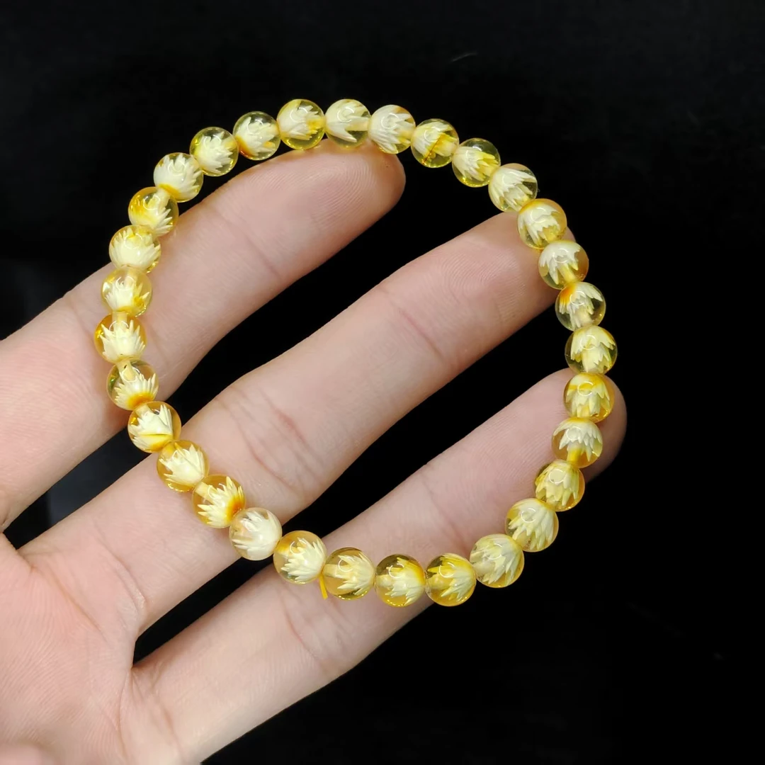 【康康严选】花珀琥珀单圈手串MS7【多样性发其一】约6mm