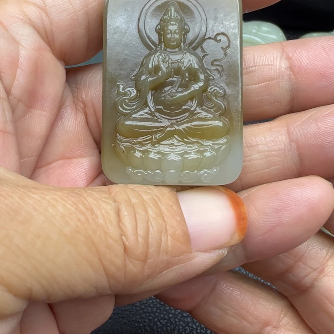 和田玉（糖玉）未镶嵌吊坠(不含链)