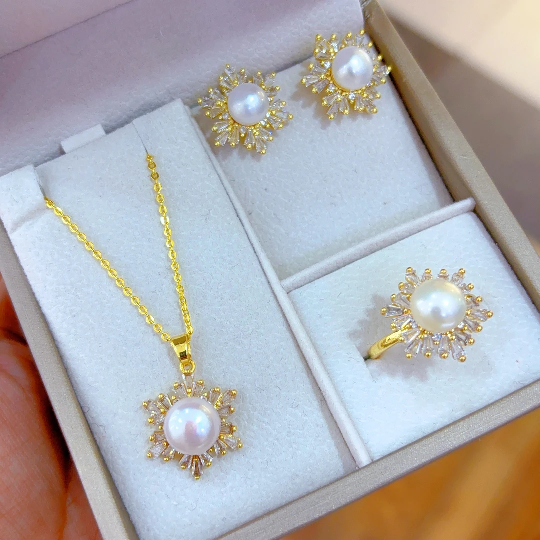 钛钢仿珍珠耳饰 复古耳环饰品小巧耳坠防珍珠款506-18-1百搭时