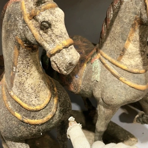 瓦当摆件摆件茶桌茶台陶瓷忆**风