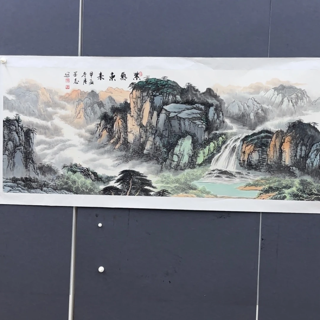 安***祥国画刘学志小六山水艺